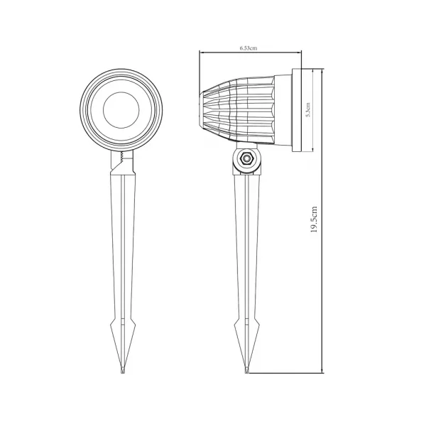 Грунтовый светильник Arte Lamp ELSIE ARTE LAMP A1127IN-1BK