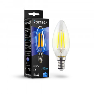 Светодиодная лампа Crystal Candle 5W 4000K E14 DIM 360°