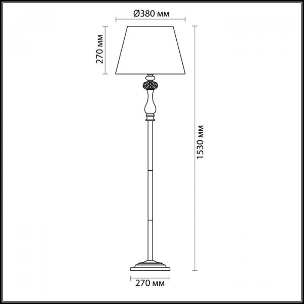3393/1F CLASSIC ODEON LIGHT 3393/1F