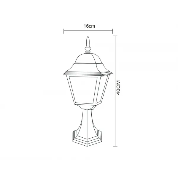 Ландшафтный светильник Arte Lamp BREMEN ARTE LAMP A1014FN-1BK