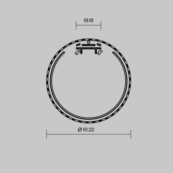 Комплект заглушек (для профиля D60) 2 шт., ALM-D60-EC 642082