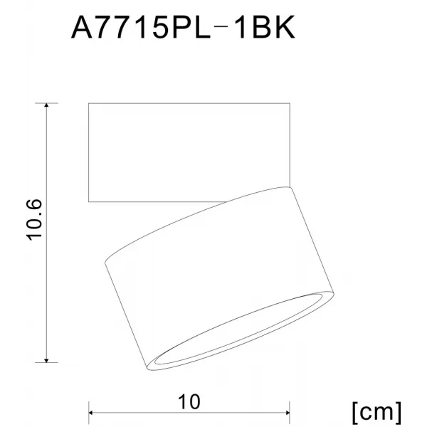 Спот Arte Lamp ARCTURUS ARTE LAMP A7715PL-1BK