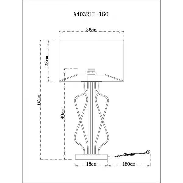 Декоративная настольная лампа Arte Lamp Fire ARTE LAMP A4032LT-1GO