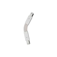 Однофазный коннектор 220V PRO гибкий, белый, 280*34 мм, 100 шт/кор
