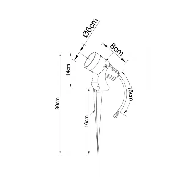 Грунтовый светильник Arte Lamp ELSIE ARTE LAMP A4710IN-1BK