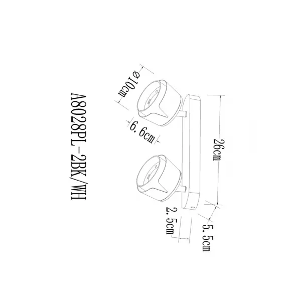 Спот Arte Lamp AMAKS ARTE LAMP A8028PL-2BK
