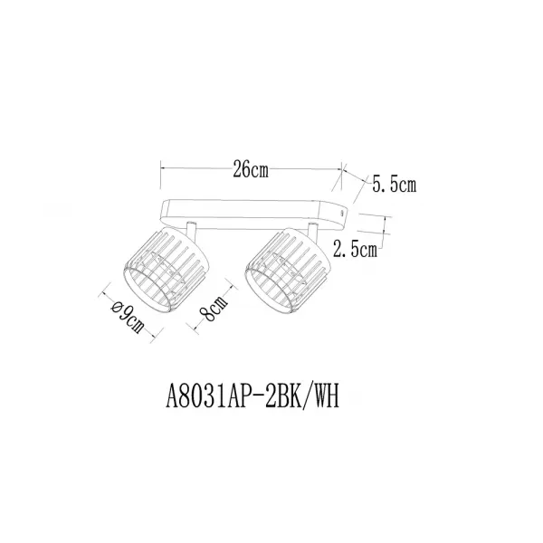 Спот Arte Lamp ATRIA ARTE LAMP A8031PL-2WH