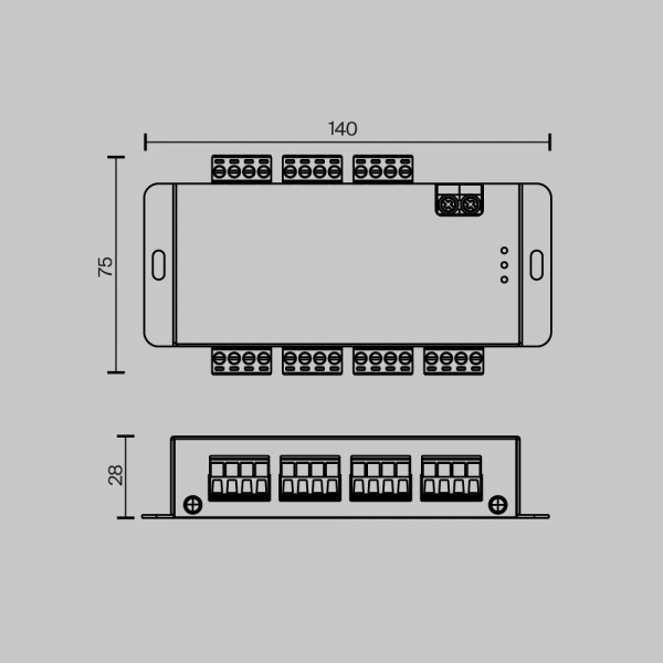 Усилитель сигнала SPI 6 канальный