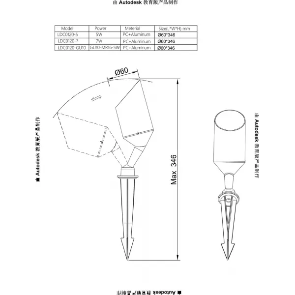 Грунтовый светильник Arte Lamp ELSIE ARTE LAMP A1022IN-1BK