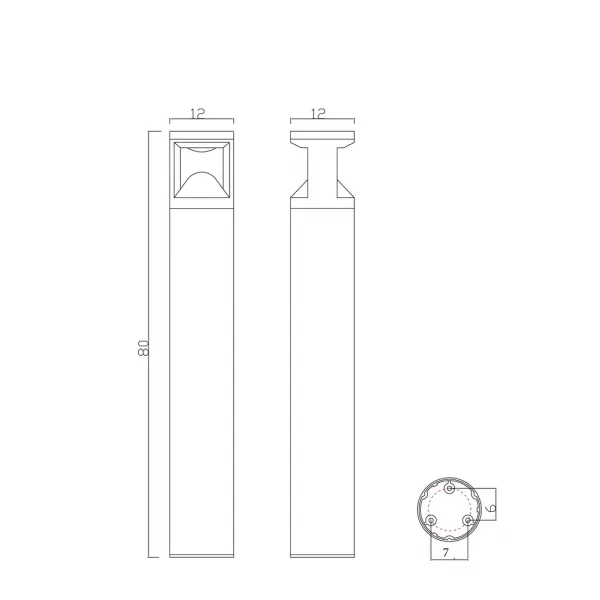 Ландшафтный светильник Arte Lamp ISTANBUL ARTE LAMP A6471PA-1BK