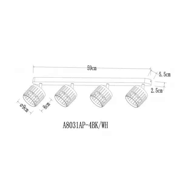 Спот Arte Lamp ATRIA ARTE LAMP A8031PL-4WH