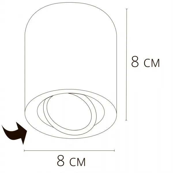 Точечный накладной светильник Arte Lamp BEID ARTE LAMP A1513PL-1BK