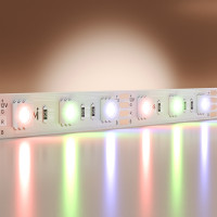 Светодиодная лента Base 12В 5050 14,4Вт/м RGB 5м IP 20 201195