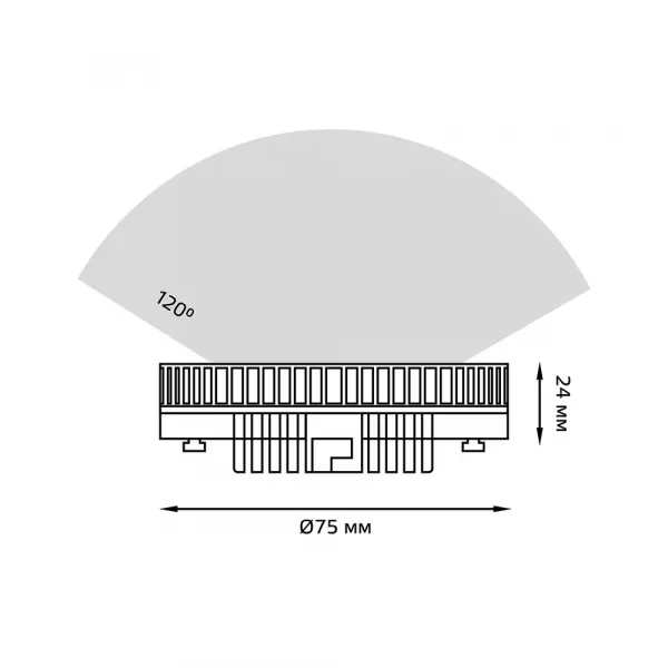 Светодиодная лампа Gauss 8W 760Lm 6500K GX53 108008308 GAUSS 108008308_GAUSS