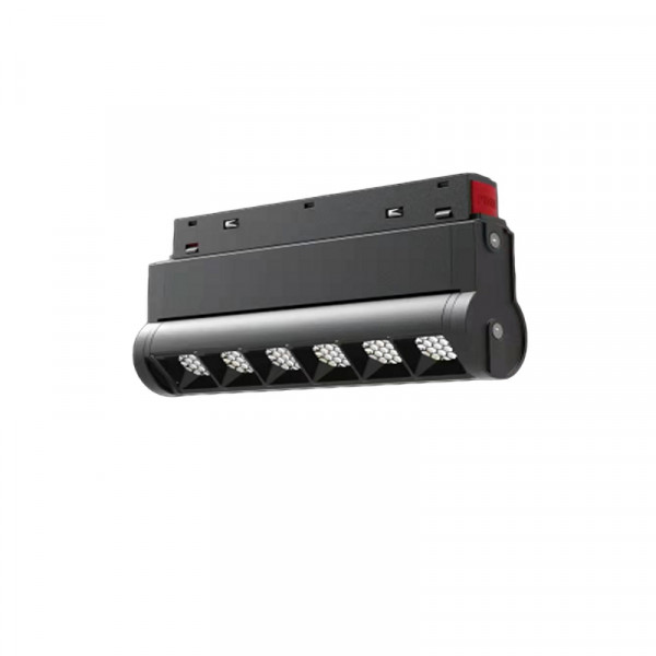 Трековый Светильник поворотный линзованный 6W L226*W22*H55 BLACK MASK MAGNETIC TURN