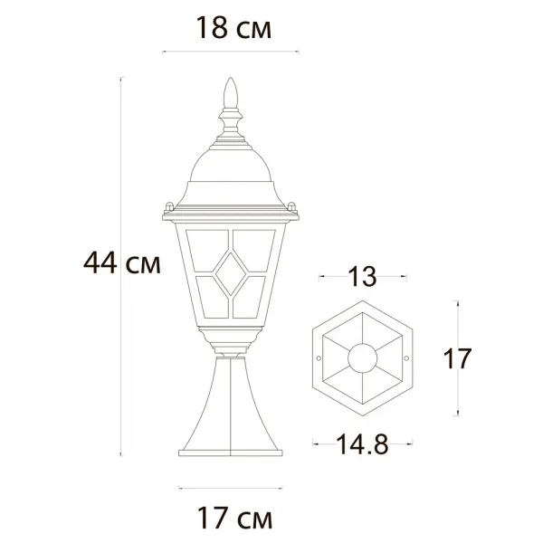 Ландшафтный светильник Arte Lamp MADRID ARTE LAMP A1541FN-1BN