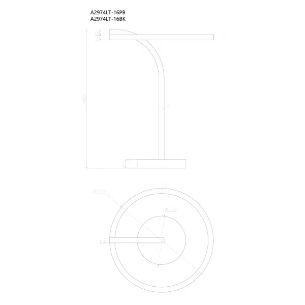 Декоративная настольная лампа Arte Lamp ENIGMA ARTE LAMP A2974LT-16BK