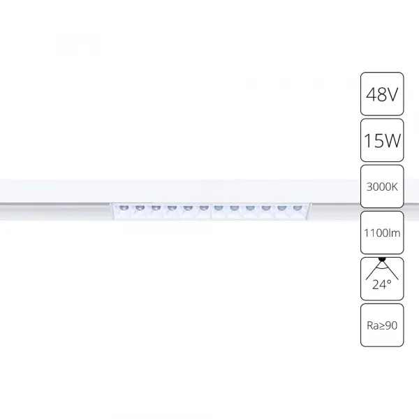 Магнитный трековый светильник Arte Lamp LINEA ARTE LAMP A4644PL-1WH