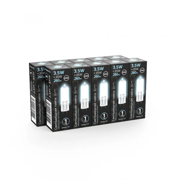 Светодиодная лампа Gauss 3,5W 260Lm 4100K G4 107807203 GAUSS 107807203_GAUSS