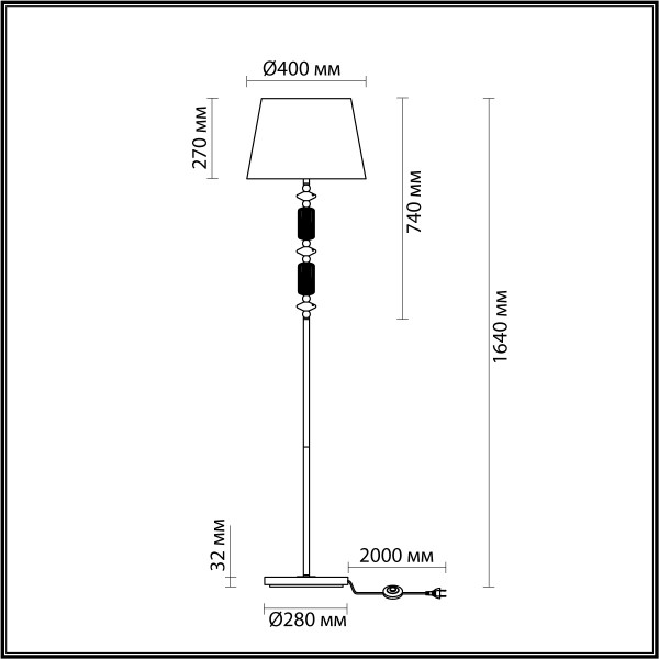 4861/1FA CLASSIC ODEON LIGHT EXCLUSIVE 4861/1FA