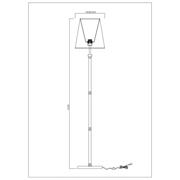 Торшер Arte Lamp KENSINGTON ARTE LAMP A4098PN-1CC
